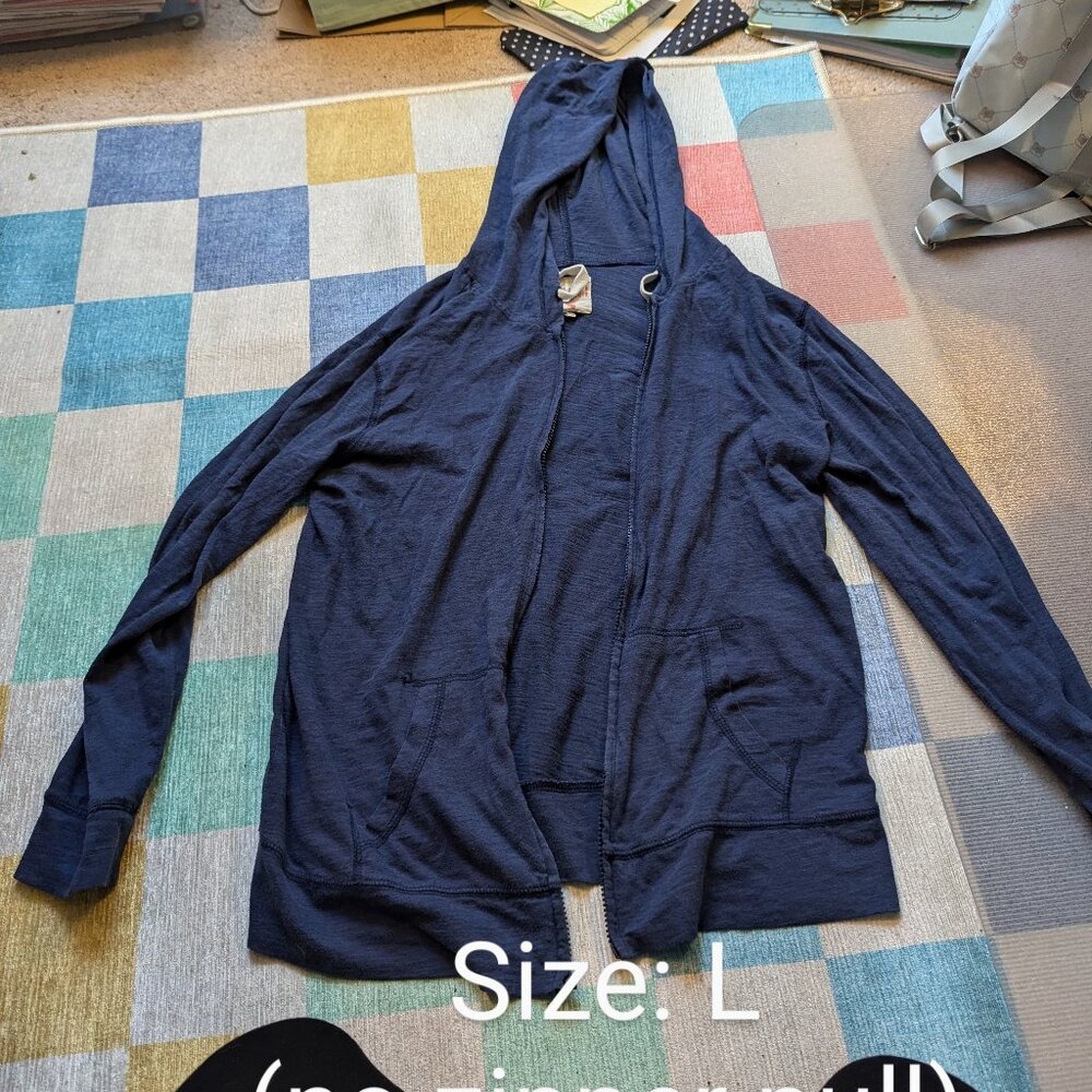 Old Navy California Zip-up Hoodie, Blue, L